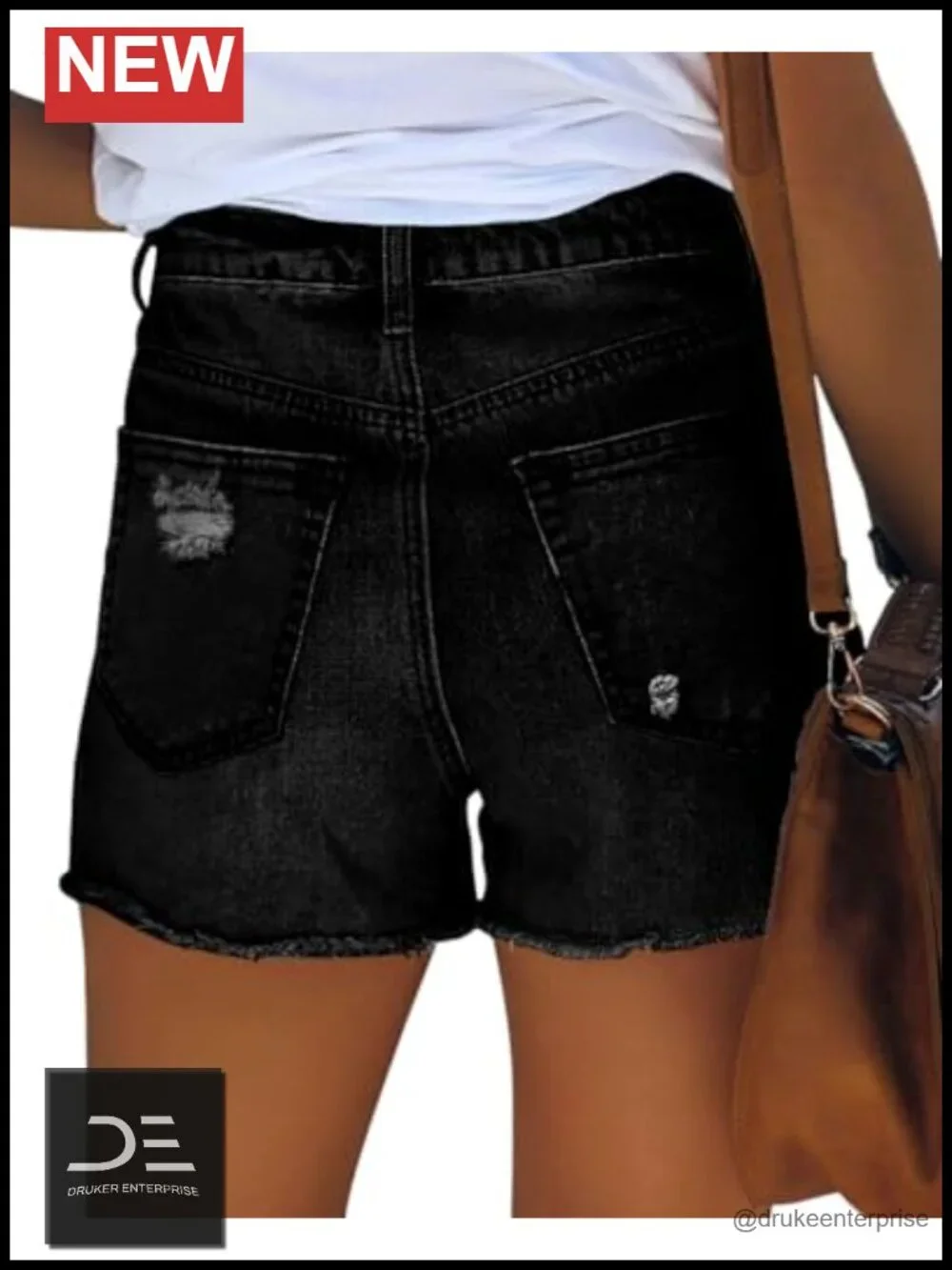 Mid Rise Stretchy Cut Off Denim Shorts Distressed Ripped Jean Shorts